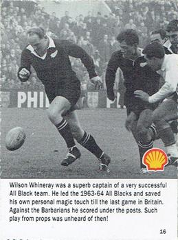1992 Shell Rugby Greats #16 Wilson Whineray Front